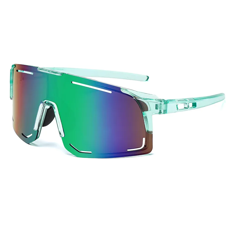 New Arrival Unisex Mirrored Cycling Sunglasses – Windproof UV400 Outdoor Sports Shades for Bike Riding, Trendy Protective Eyewear